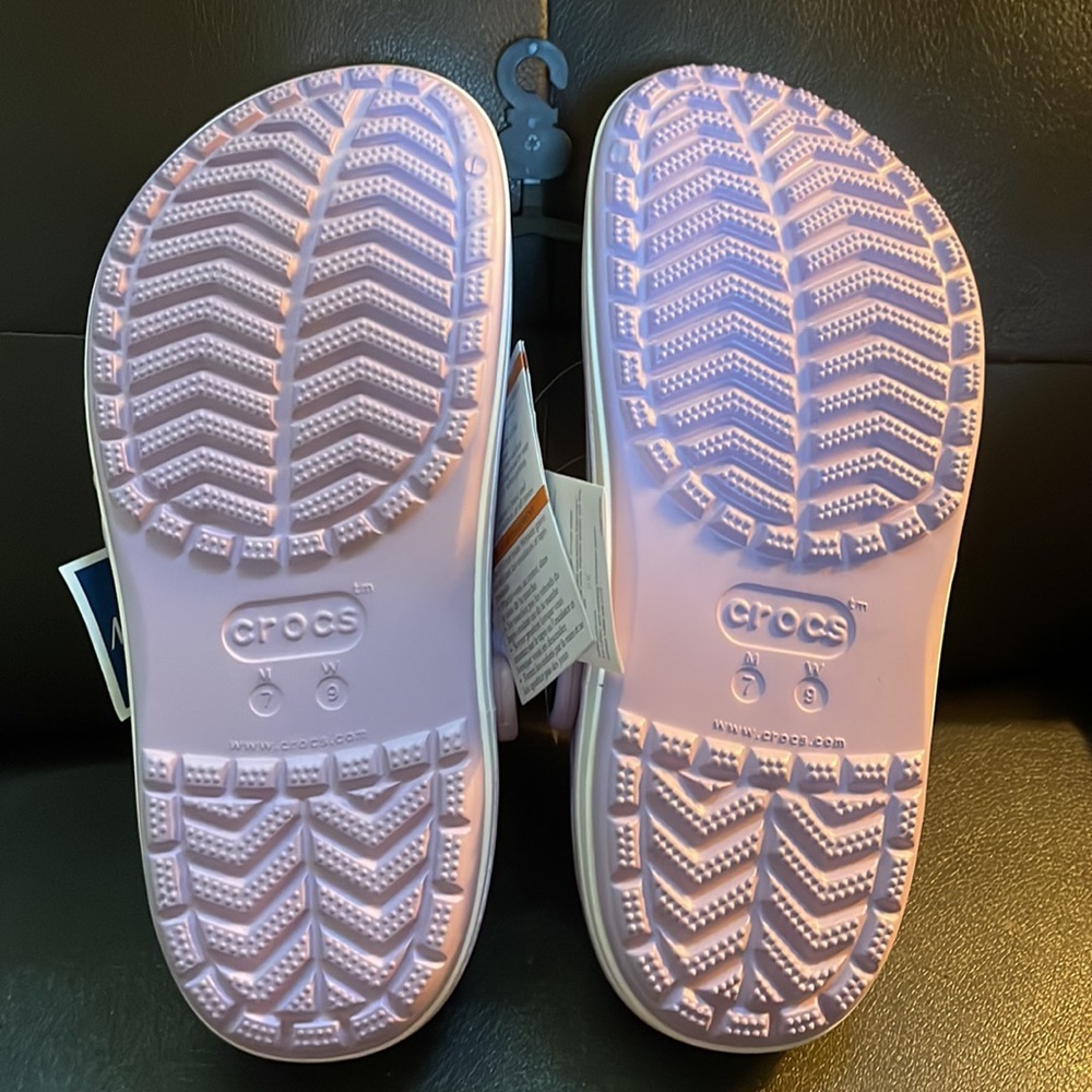 NWT Crocs Bayaband Clog Lavender & white size 7 Mens, 9 Womens BEAUTIFUL! - Picture 5 of 7